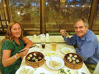 Our Customers Having Dumpling Dinner